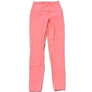 Lululemon Align Double Lined Coral Tights Size 6